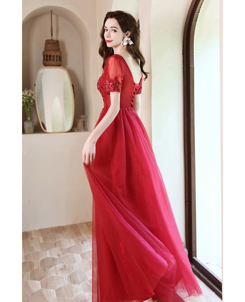 Red Lace Prom Dresses Mermaid Off the Shoulder Long Formal Evening Gow –  Musebridals