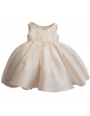 Simple Ruffled Ballgown Couture Wedding Flower Girl Dress with Beadings
