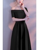Elegant Square Neck Long Party Dress With Asymmetrical Sleeves