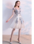 Beautiful Tulle Aline Homecoming Prom Dress With Appliques