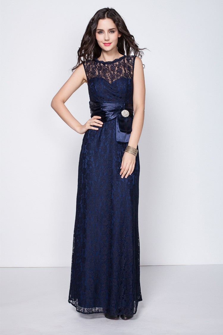 navy blue formal dress petite