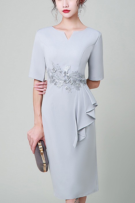 Dress  GracefulV Collar Contrast Color Knitted Bandage Dress Cocktail Sheath Evening Dress