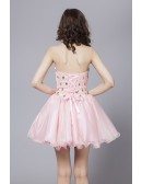 Sexy Organza Lace Short Cocktail Party Dresses With Beading