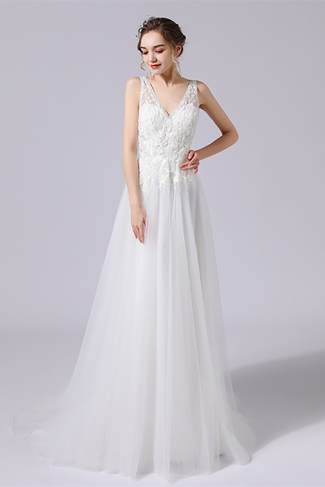 Luxury Tulle Wedding Party Dresses for Women Open Back Evening Dress Y5357