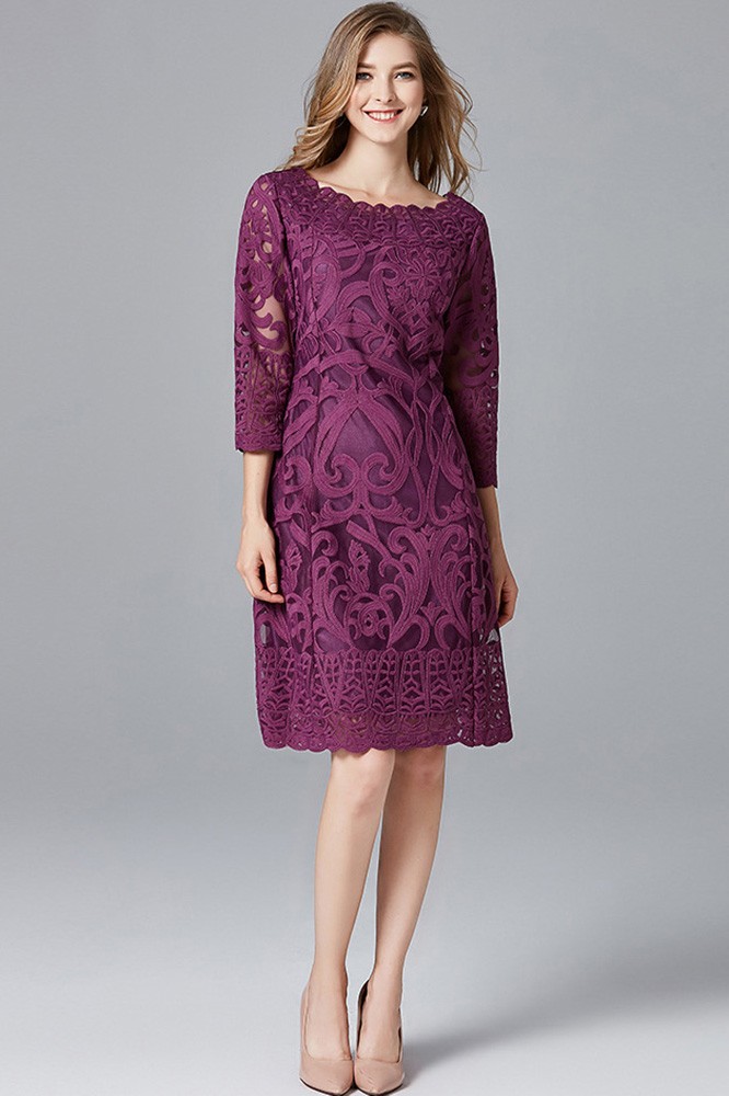 Fashion Purple Women‘s Dress S422