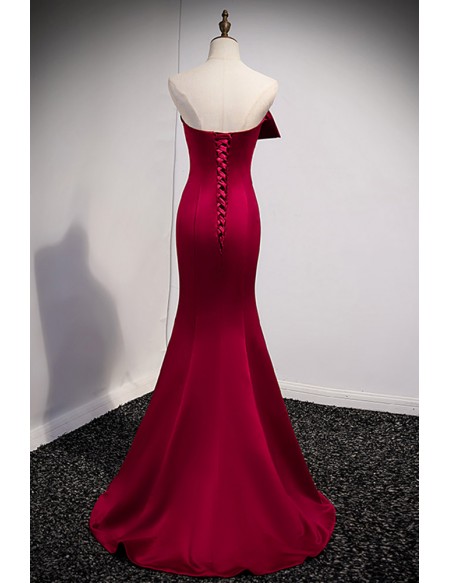 Slim Fit Mermaid Evening Dress with Laceup