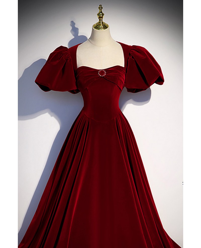 1930s 40s red silk velvet evening gown with rhinestones (repair) – Hemlock  Vintage Clothing