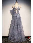 Unique Sequined And Lace Aline Prom Dress Sleeveless