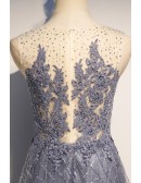 Unique Sequined And Lace Aline Prom Dress Sleeveless