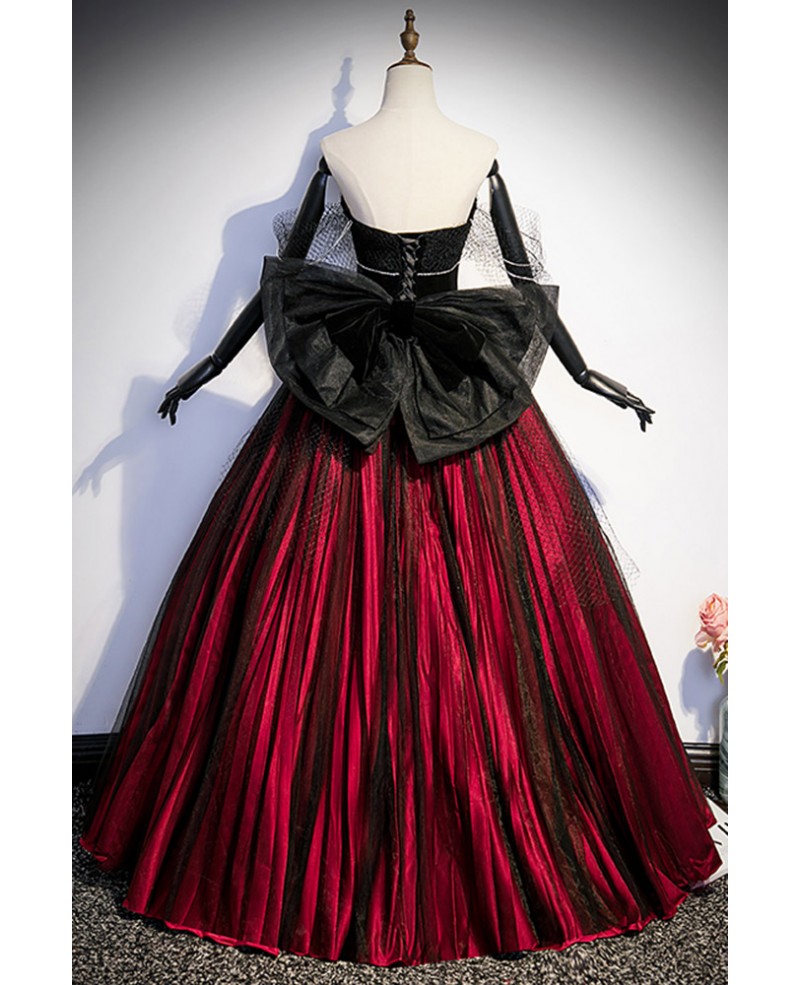 LIMESWOOD CREATION Women Gown Red, Black Dress - Buy LIMESWOOD CREATION  Women Gown Red, Black Dress Online at Best Prices in India | Flipkart.com