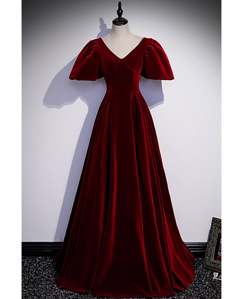 Elegant velvet outlet evening dresses