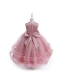Formal Girls Ballgown Tulle Pageant Gown with Flowers 4 Colors