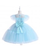 Sky Blue Tulle Toddler Girls Party Dress