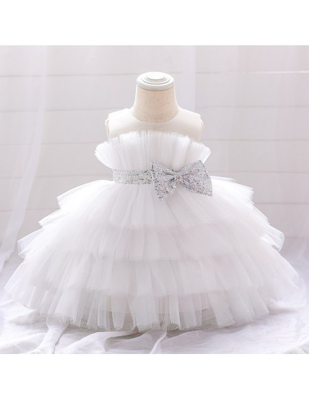 Toddler Baby Girls Tutus Tulle Party Dress with Bow