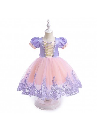 Toddler Girls Princess Cosplay Party Dress For Halloween