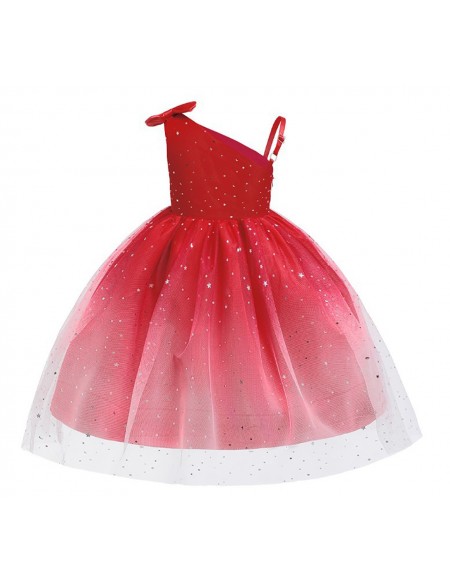 Cute Bling Tulle Little Stars Party Dress For Girls