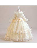 Princess Lace Tulle Ballgown Formal Dress For Girls