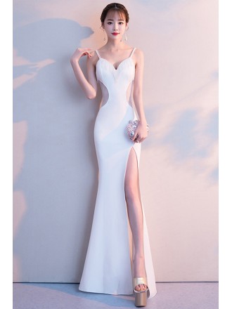 Sexy Cutout Long Fitted Formal Dress with High Split
