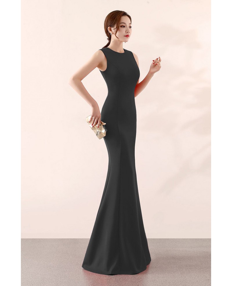 Slim Fitted Mermaid Formal Dress Sleeveless #LN109 - GemGrace.com