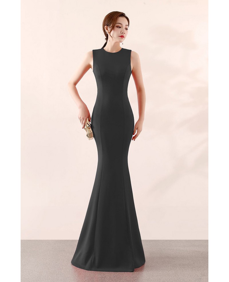 Slim Fitted Mermaid Formal Dress Sleeveless #LN109 - GemGrace.com