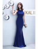 Classy Long Halter Evening Prom Dress with Cutout
