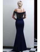 Bodycon Fitted Mermaid Evening Dress with Sequined Tassels
