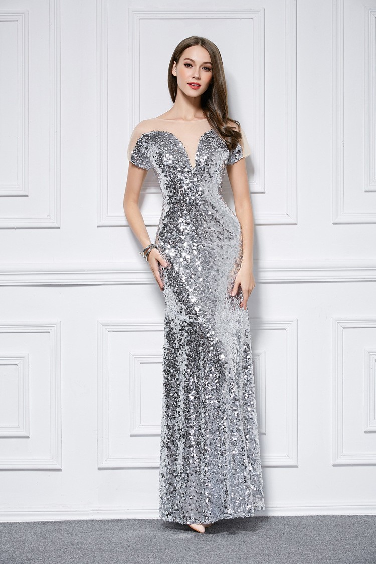 Chic Sheath Prom Dress Formal Gown  cc709 main image 1