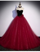 Stunning Bling Tulle Ballgown Formal Party Dress with Flowers