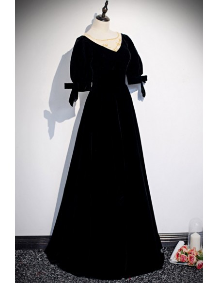 Sequined Velvet Long Sleeve Dress Casual