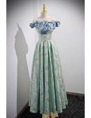 Tea Length Green Pretty Party Dress with Bows