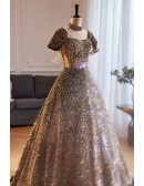 Sparkly Sequined Ballgown Princess Prom Dress