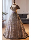 Sparkly Sequined Ballgown Princess Prom Dress