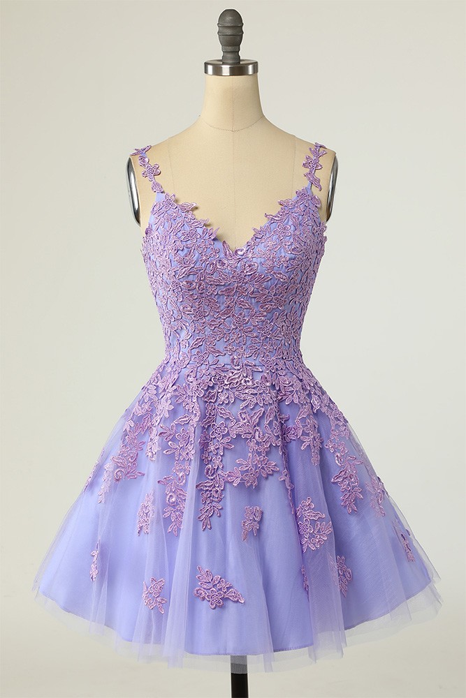 Heavy Diamond Purple Sequined Halter Neck A-line 19th Birthday Homecoming Dress cc3803