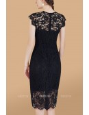 Bodycon Knee Length Lace Wedding Guest Dress