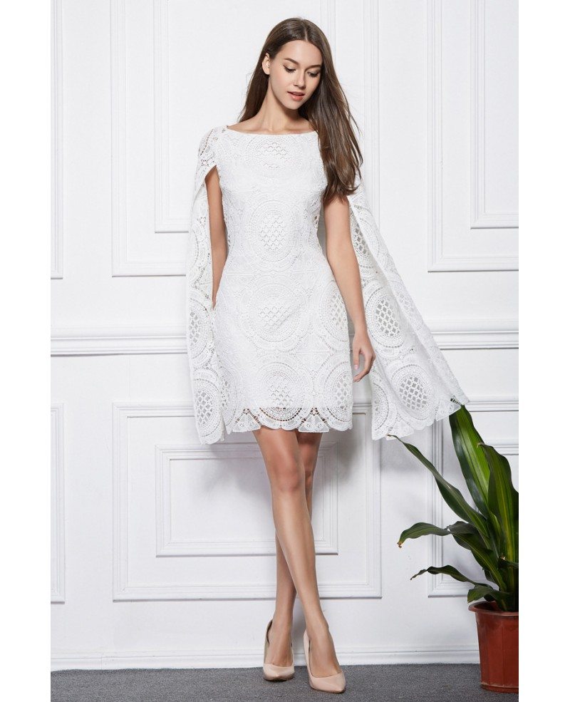 Fashionale A Line White Lace Short Wedding Party Dress Dk339 102 4256