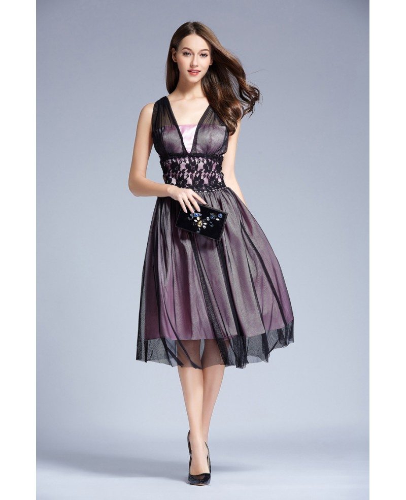 classy tea length dresses
