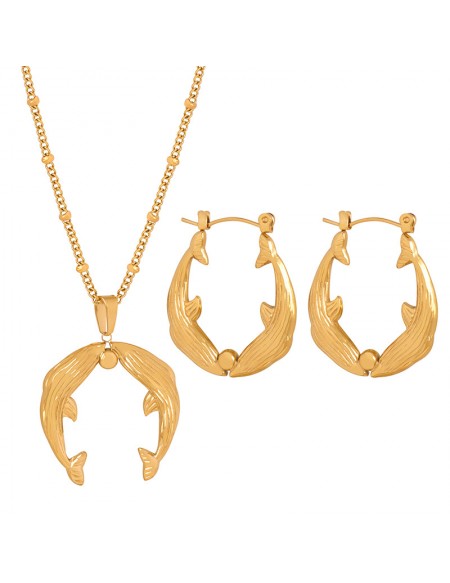 Dolphin Titanium Steel Necklace