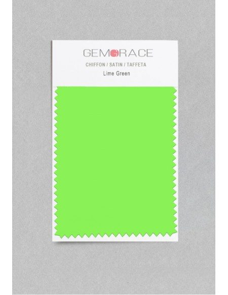 Lime Green Color in Satin Fabric
