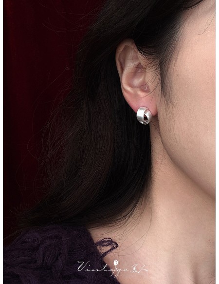 Minimalist Geometric Art Gold Silver Color Earrings