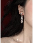 Sparkling Tassel Long Earrings