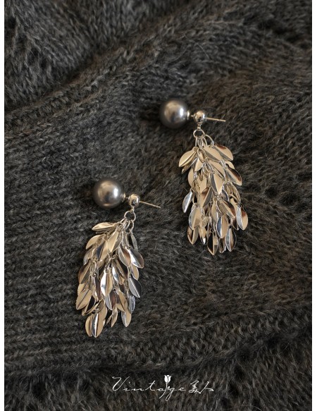 Sparkling Tassel Long Earrings
