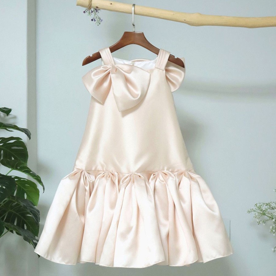 Pretty Hot Pink Satin Beaded Long Wedding Guest Dress Formal Party Dress SP1363 main image 1