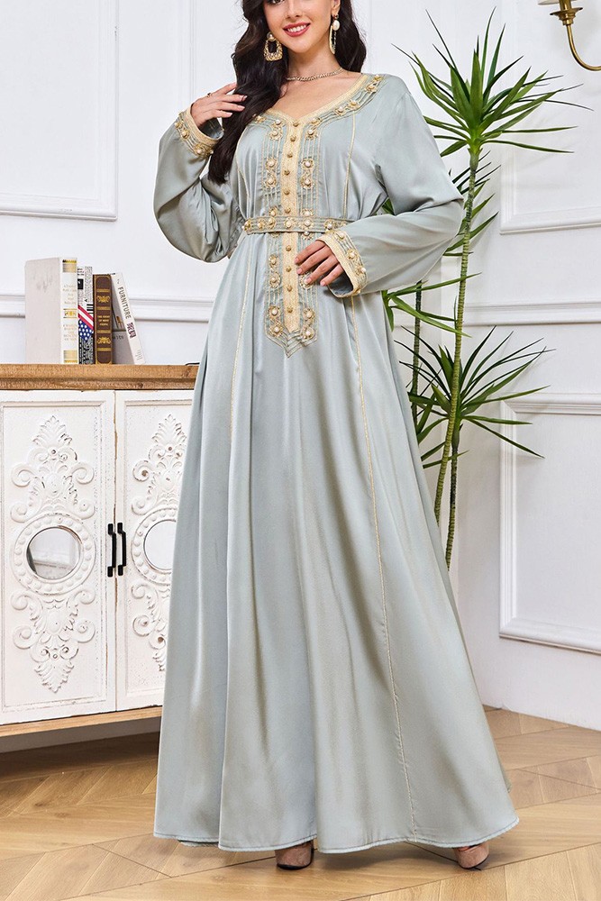 Muslim embroidered dress