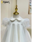 Cute Baby Collar Toddler Flower Girl Dress with Big Bow In Back