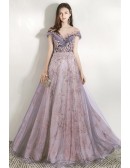 Gorgeous Cap Sleeved Sparkly Long Prom Dress For Parties