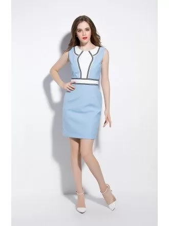 Gorgeous Two-tone Color Short Dress