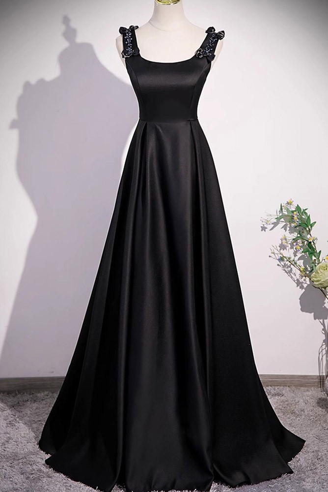 blue color long dress A-Line Tulle Lace Prom Dress, Blue Formal Dresses – shopluu Size:XLT pastels Slim Black Side Slit