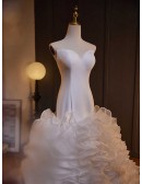 Strapless Sweetheart Ballgown Wedding Dress With Ruffles