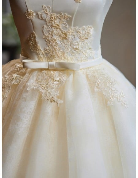 Off Shoulder Champagne Prom Dress With Gold Embroidery And Tulle Skirt Short Length For Homecoming