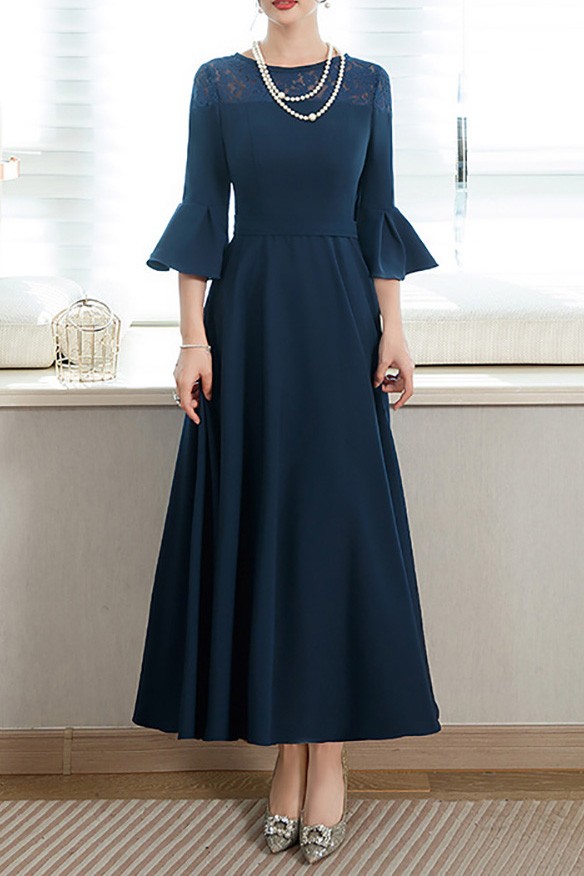 chinese dress ladies Devon Eyelet Lace Maxi Dress in Blue